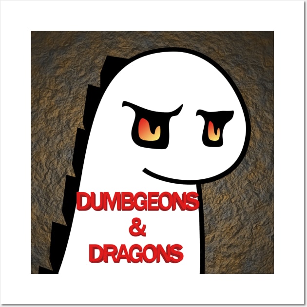 Dumbgeons & Dragons Logo Wall Art by Dumb Dragons Productions Store